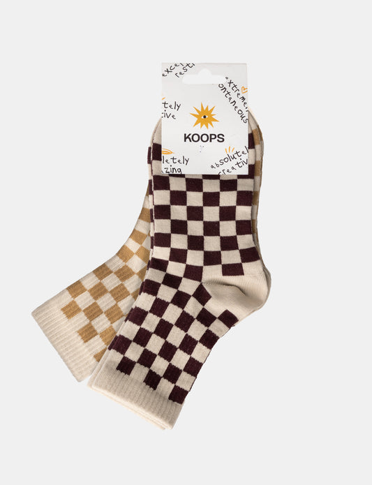 PACK CALCETINES CUADROS (2 pares)