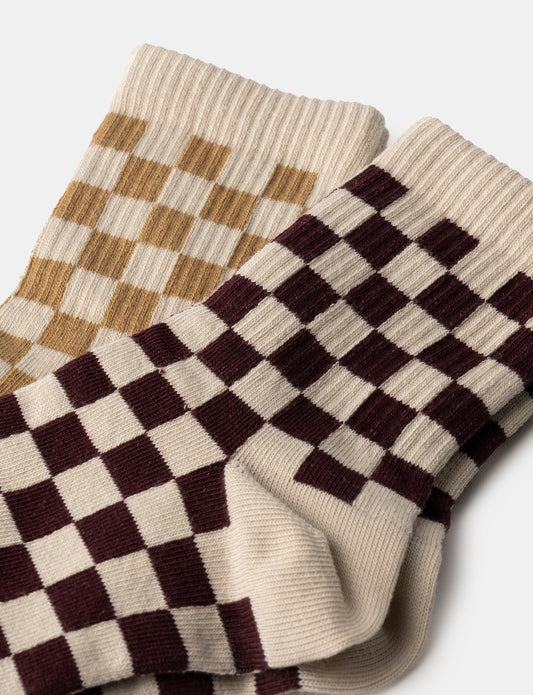 PACK CALCETINES CUADROS (2 pares)