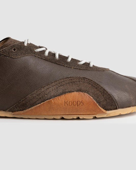 Zen napa barefoot sneaker dark wood