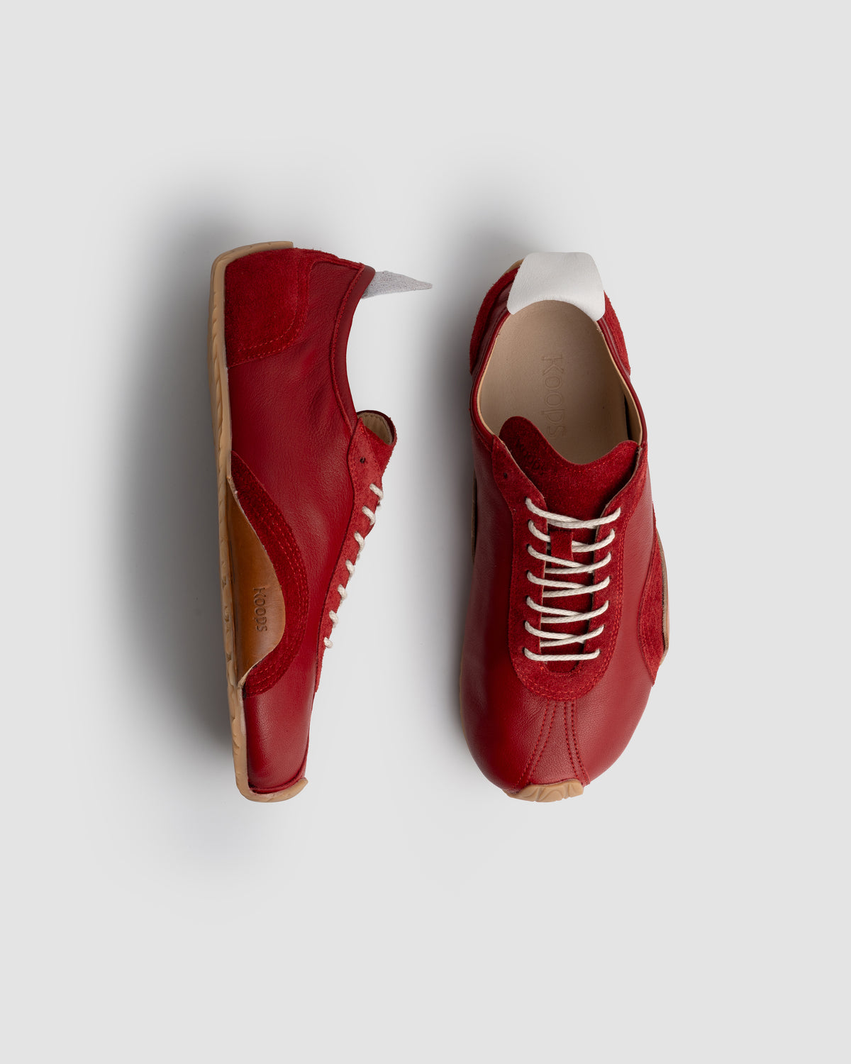 Zen nappa barefoot sneaker red