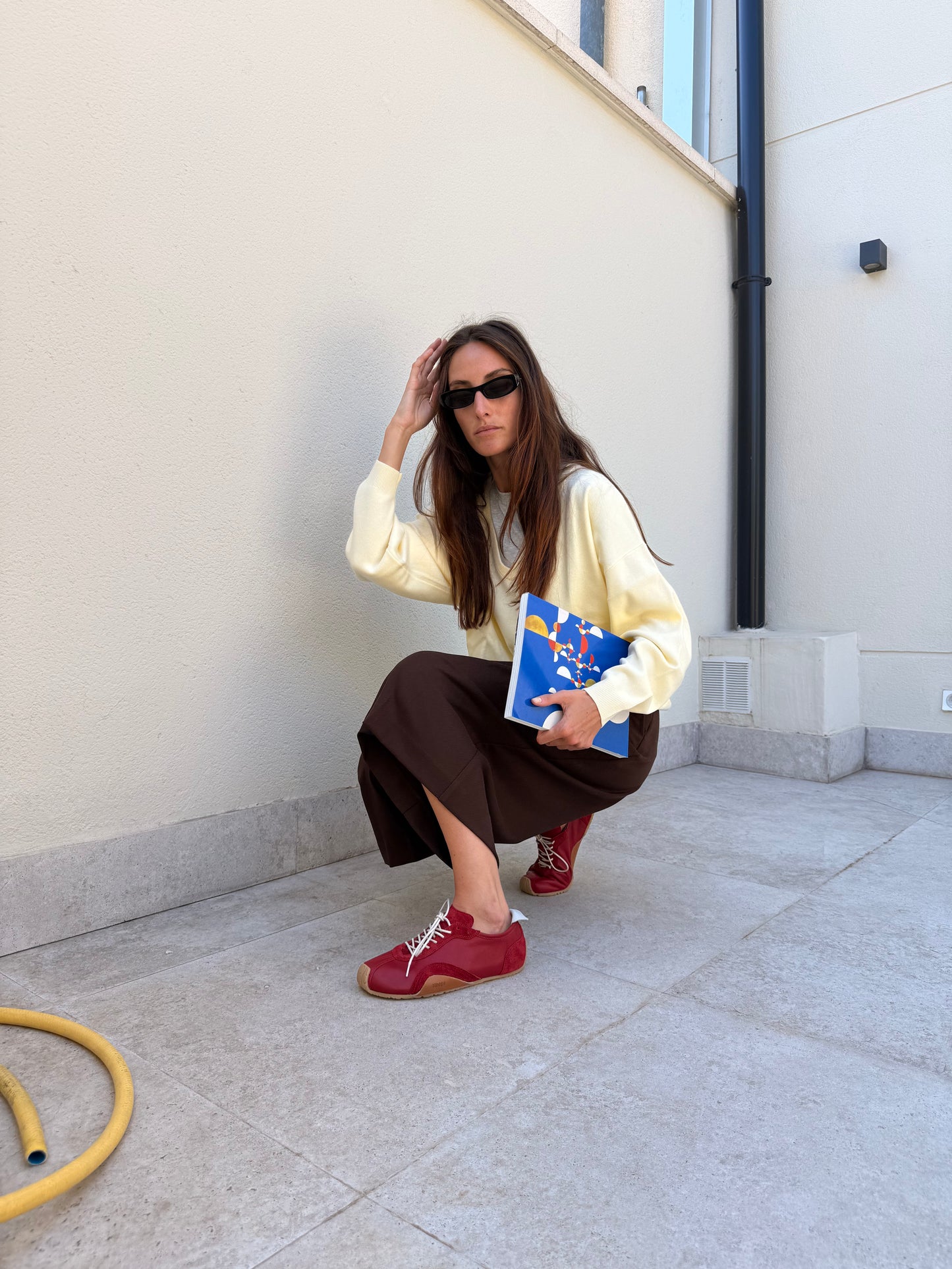 Zen nappa barefoot sneaker red