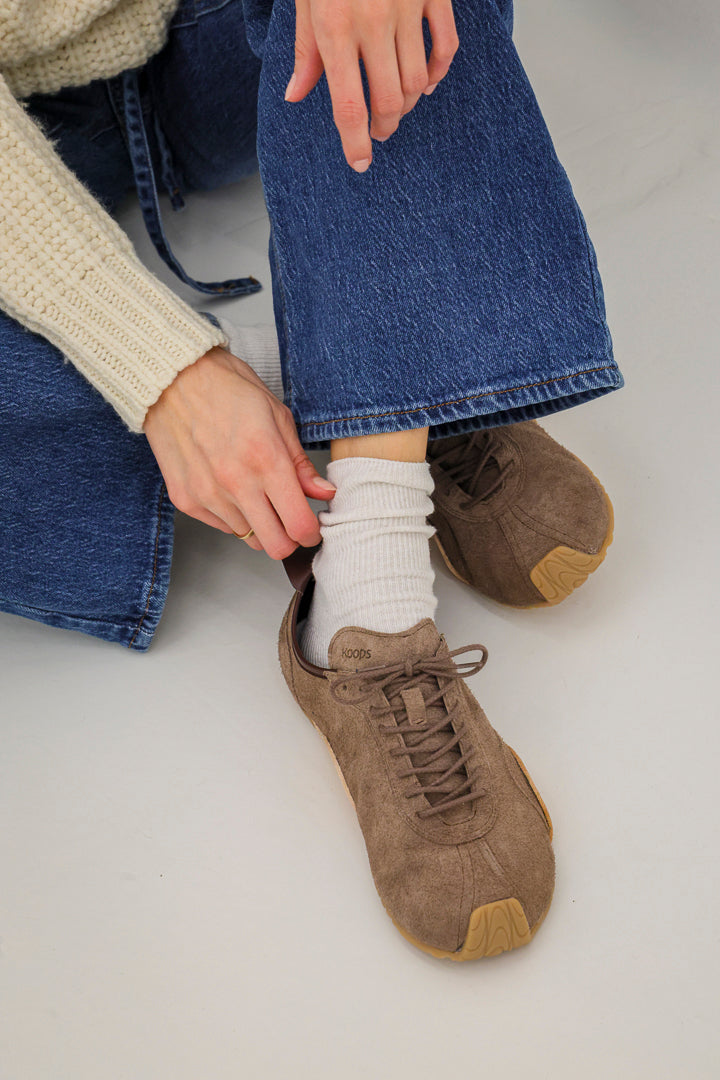 Zen barefoot sneaker wood blanca